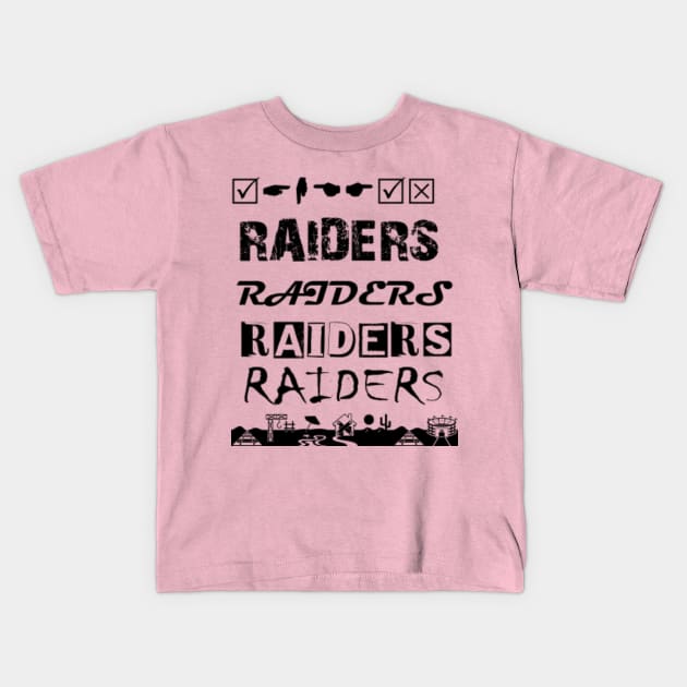RAIDERS Raiders Kids T Shirt TeePublic